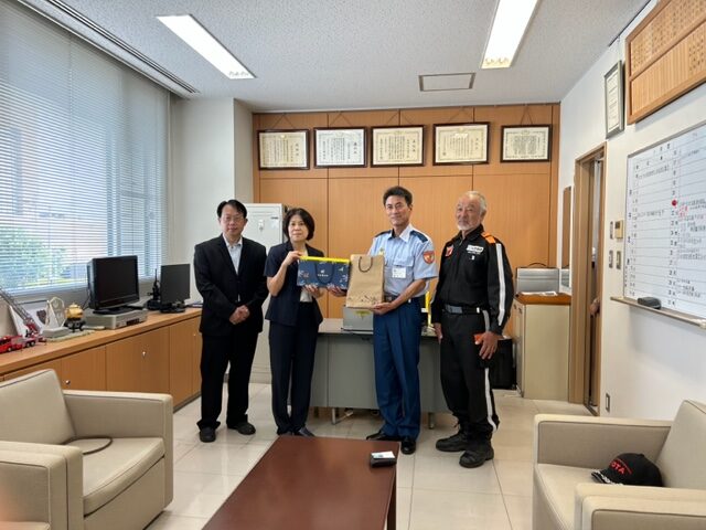 台湾政府消防高雄消防局副局長、長野県消防局来訪